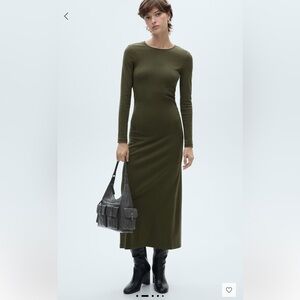 NWT MANGO Cotton Midi Dress Size M
